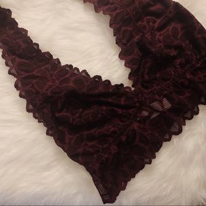 VS PINK Dark Purple Lace Bralette